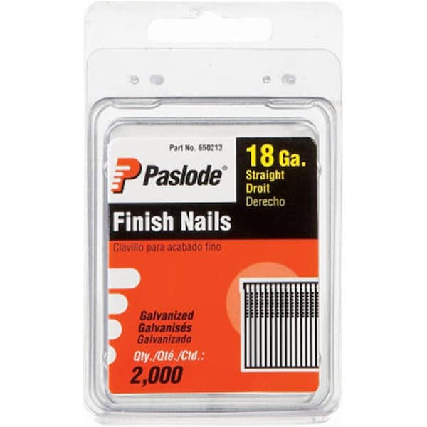 Collated Brad Nail, 18 ga, Galvanized, Brad Head